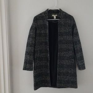 H&M Plaid/Houndstooth Jacket- size 6